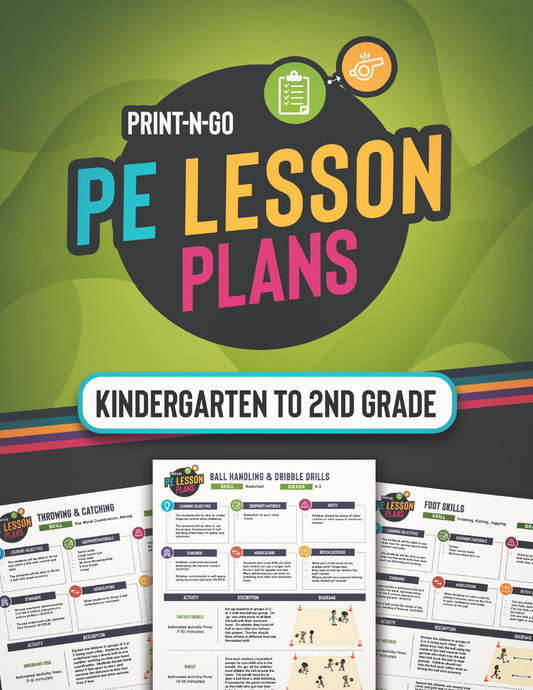 10 PE Lesson Plans for K-2nd Grade — Digital Edition